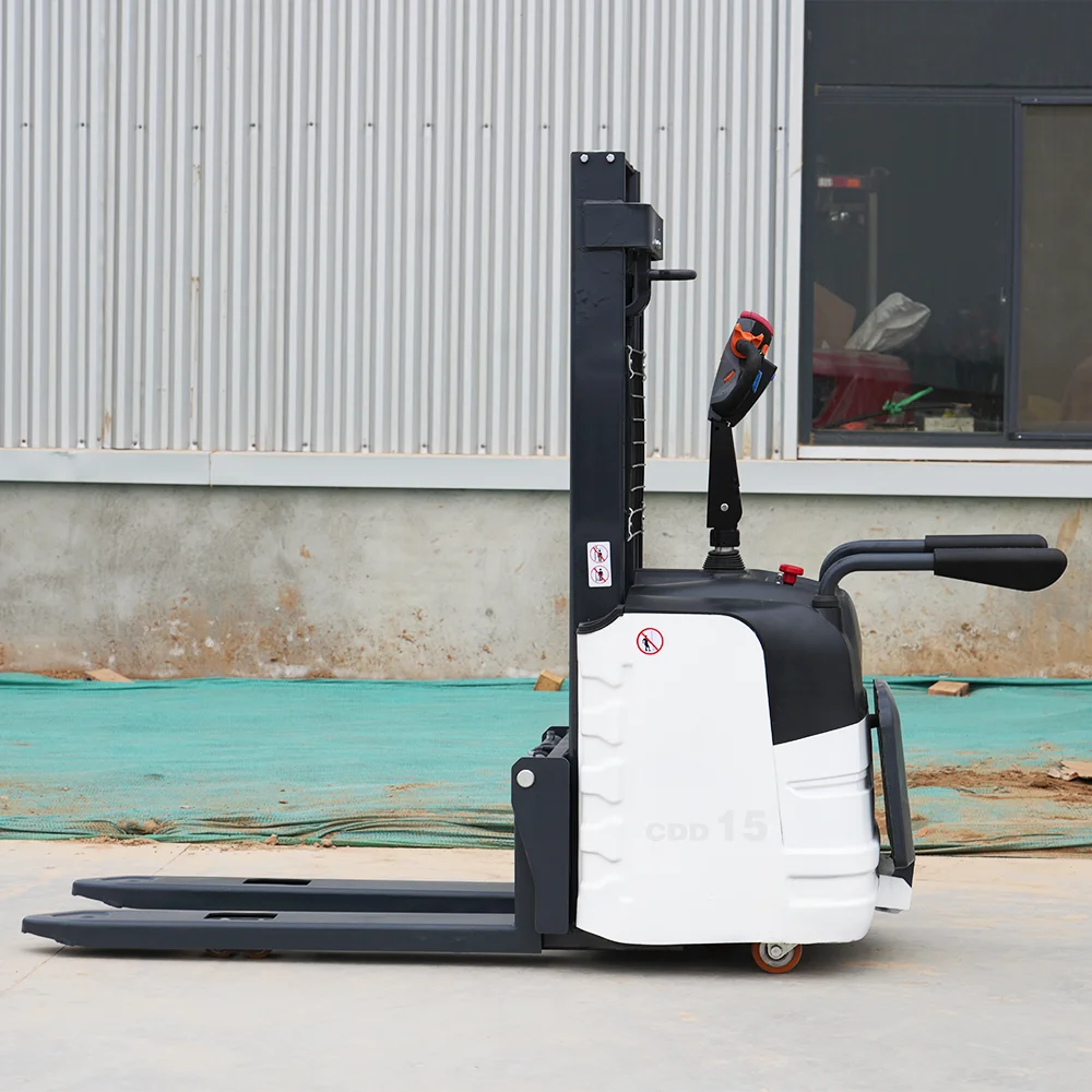 YG Low Noise 1.5 Ton 2 Ton Electric Stacker Manual Hand Pallet Stacker For Cargo Handling CE ISO Certified
