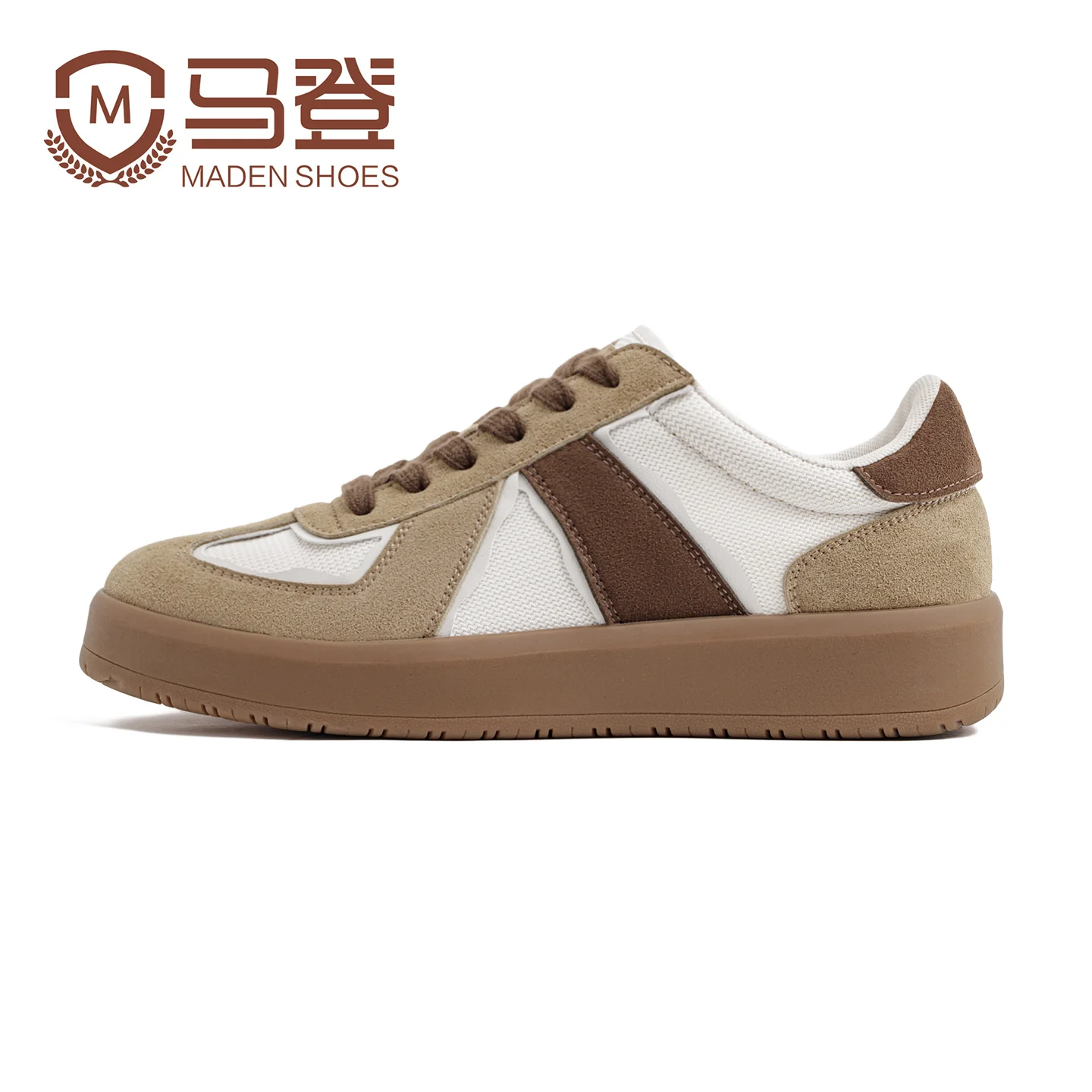 Maden الرجال الرجعية أحذية تدريب الجيش الألماني مكتنزة وحيد أحذية رياضية الدانتيل يصل منخفضة أعلى أحذية رياضية غير رسمية لخريف شتاء