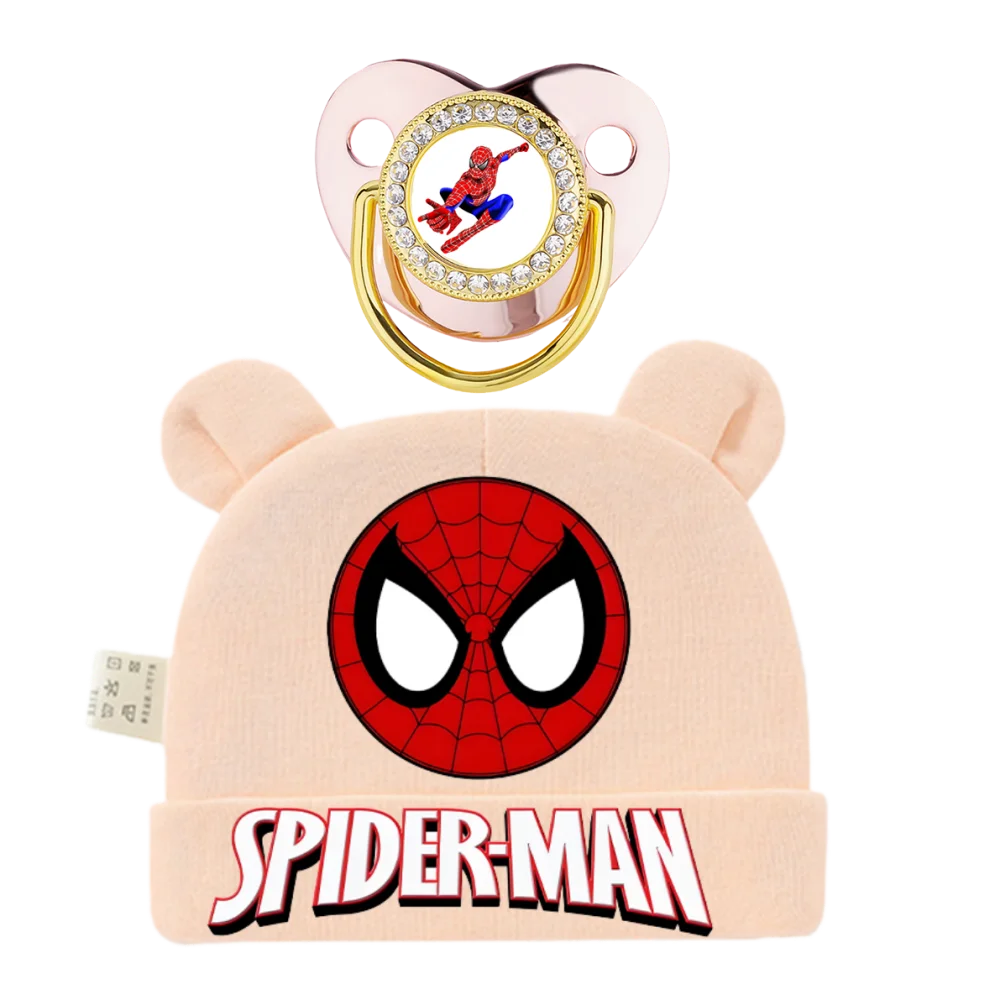 

Kawaii print baby nipple soothing baby's pacifier Cartoon print baby hat newborns Baby decoration item Baby gift 0-6M