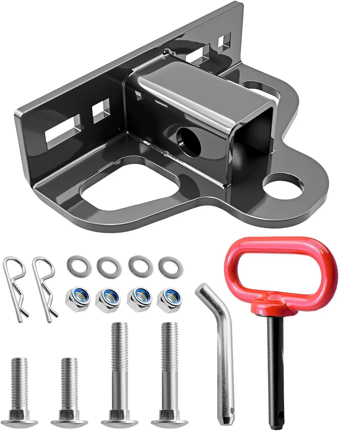 

Сцепное устройство для газонокосилки с нулевым поворотом, приемник 1-1/4 дюйма, сверхмощный болт с цепным слотом и магнитным штифтом