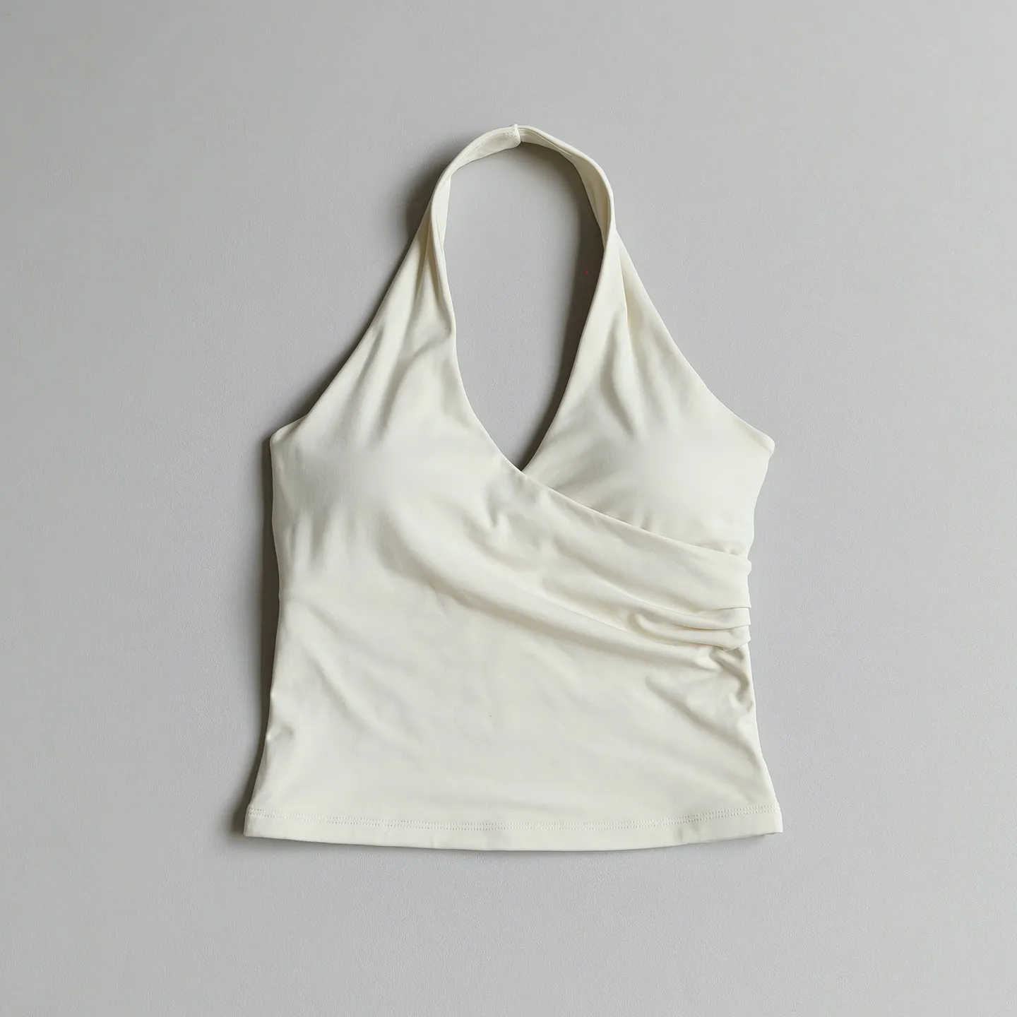 V-Neck Halter-Neck Yoga Vest High-Elastic Comfortable Breathable Slimming Sports Fitness Bra Cross-Back Design Outer Wear