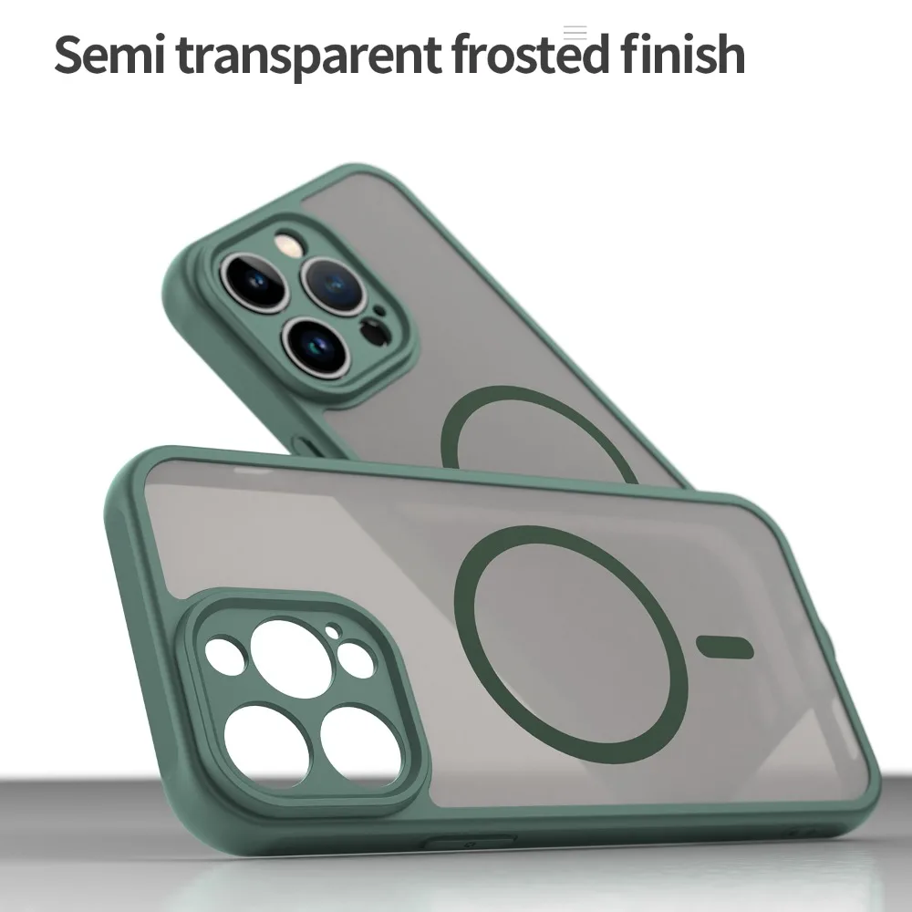 Stoßfeste Hülle für iPhone 14 Pro Max / 14 Pro / 14 Plus / 14+ / 14 Handyhülle Magnetische Kabellose Ladefunktion Rückseiten-Cover