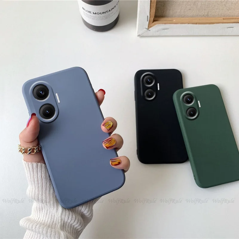 لغطاء حافظة Xiaomi Redmi Turbo 4 Pro Redmi Turbo 4 Pro Capas الأصلية من السيليكون السائل الخلفي من مادة البولي يوريثان الناعمة Fundas Redmi Turbo 4 Pro