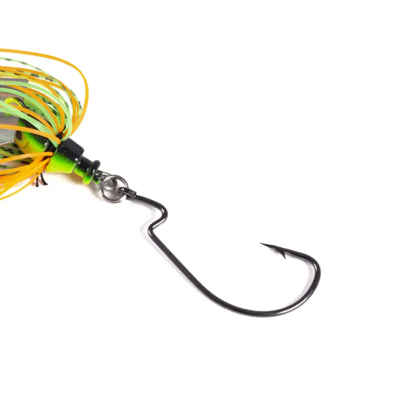 6 sztuk/partia sztucznych przynęt wędkarskich 1 szt. 10 cm11g Chatterbait Spinner blat Jig Dancer Buzzbait Wobbler akcesoria wędkarskie