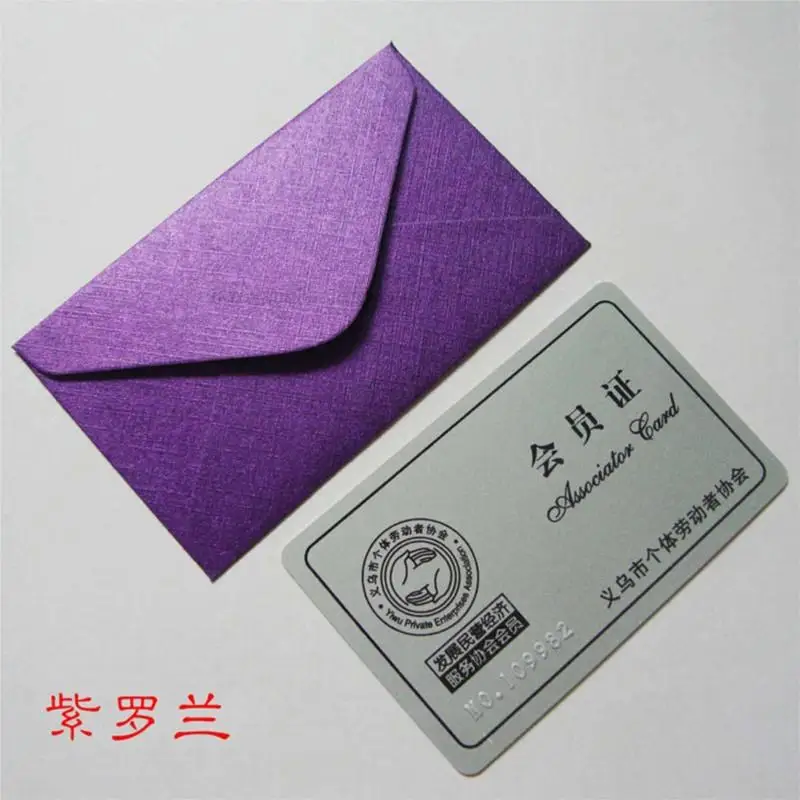 

100pcs In/ 10x6cm 3.9" Pearl Paper Envelope For Business/red Packets/bank Cards/bus/vip/shopping/message Cards Office Fast Ship