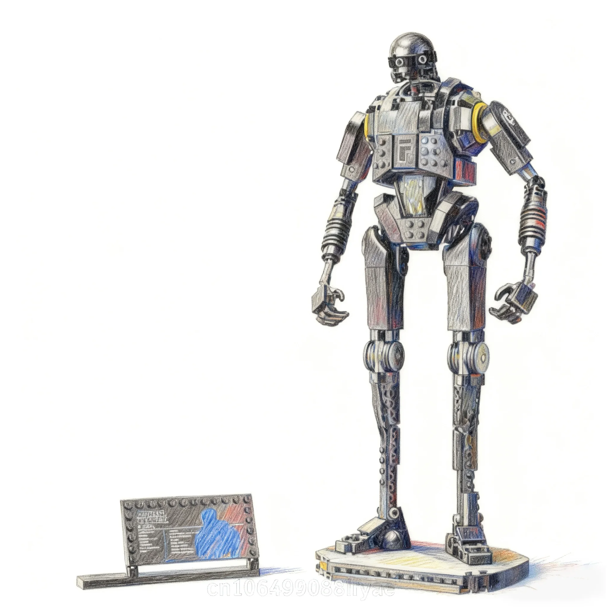 

K-2SO safety robot building blocks, 845kel, assembly building blocks, children's boy toys, Christmas gifts