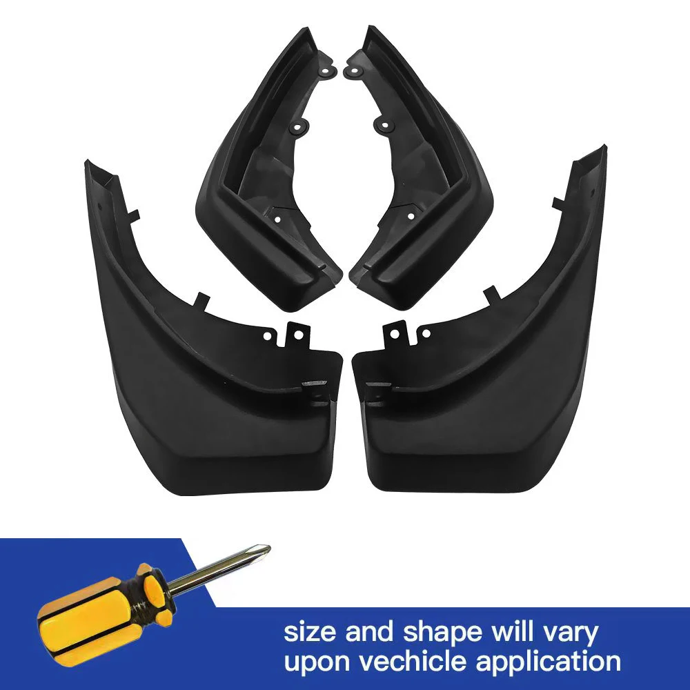 

4 Mud Flaps Splash Guard Fender Mudguard For LAND ROVER Range Rover Evoque Dynamic 2012 -2019 square exhaust pipe