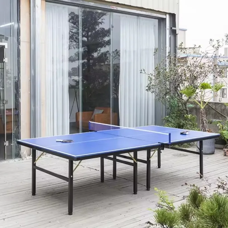 Weather Resistant SMC Outdoor Table Tennis Table Foldable Adult Ping Pong Table for Patio Yard Garden School