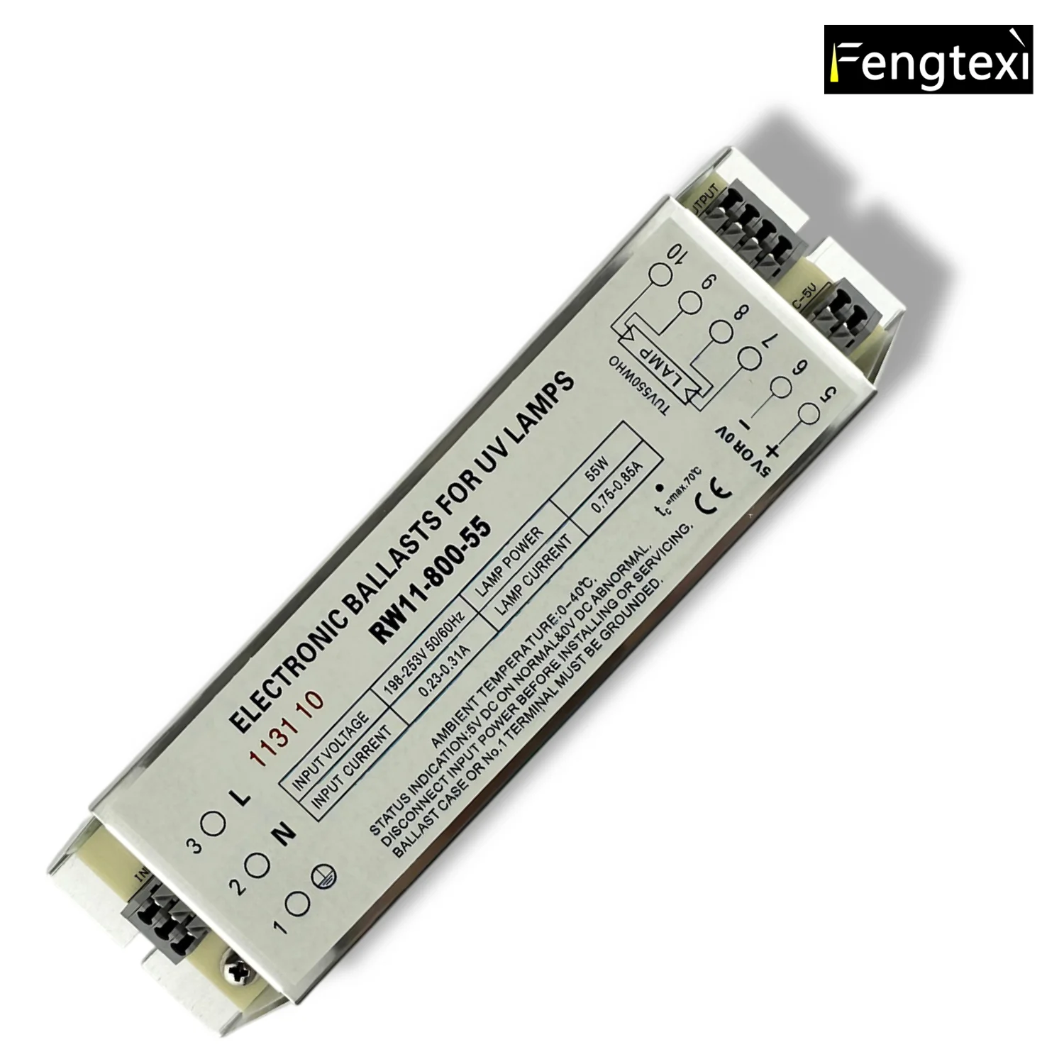 

RW11-800-55 Electronic Ballast for 55W UV Lamp Tubes