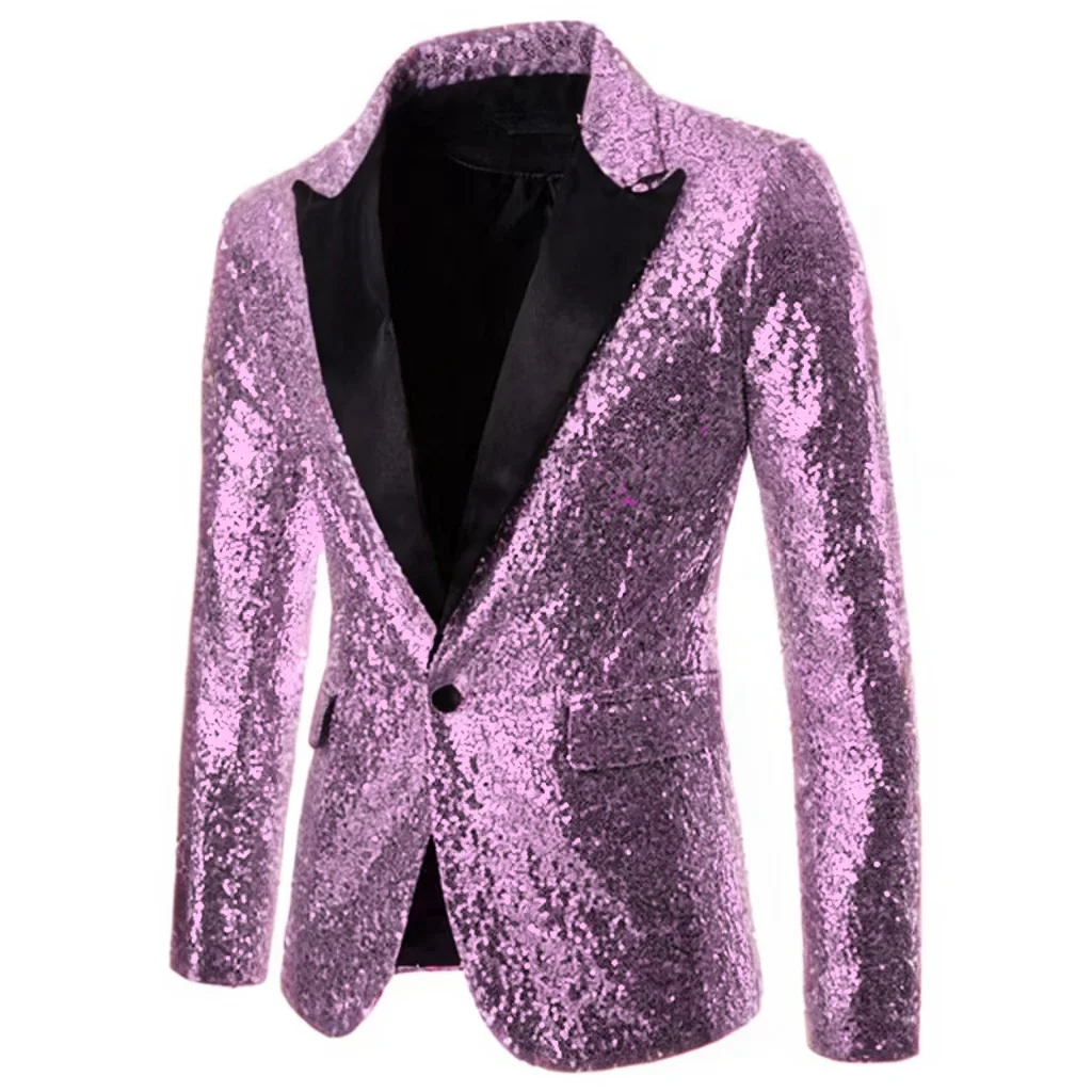 Sequin Blazer，casual suit set ，Lapels, gun lapels ，stage costume，Circus Costume，performance, Emcee，stage personality