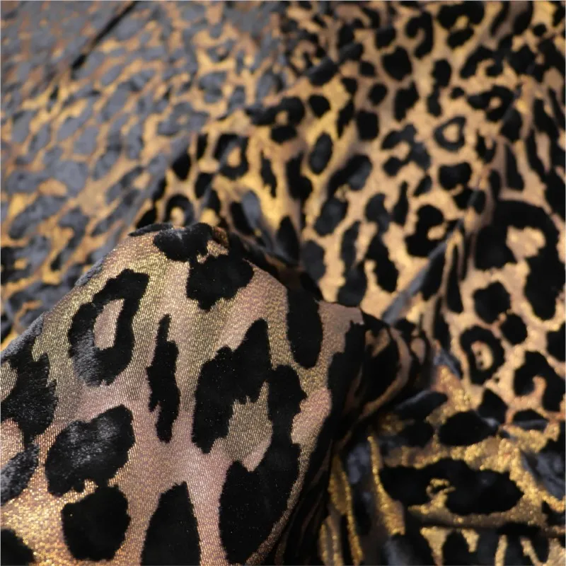 

The fabric of cheongsam and dress is made brocade velvet with golden rotten flowers