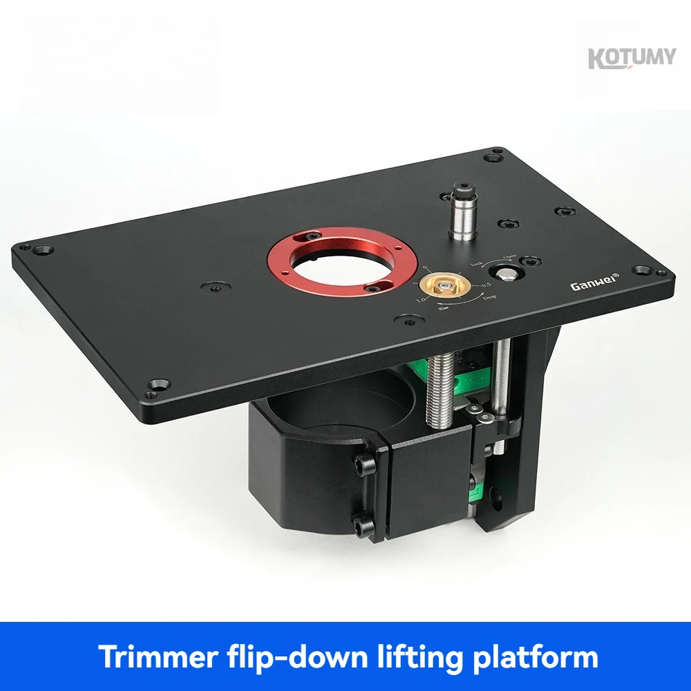 Woodworking Edge Trimmer, Inverted Lifting Platform, Precision Adjustment, Liftable Milling Cutter, Chamfer Workbench