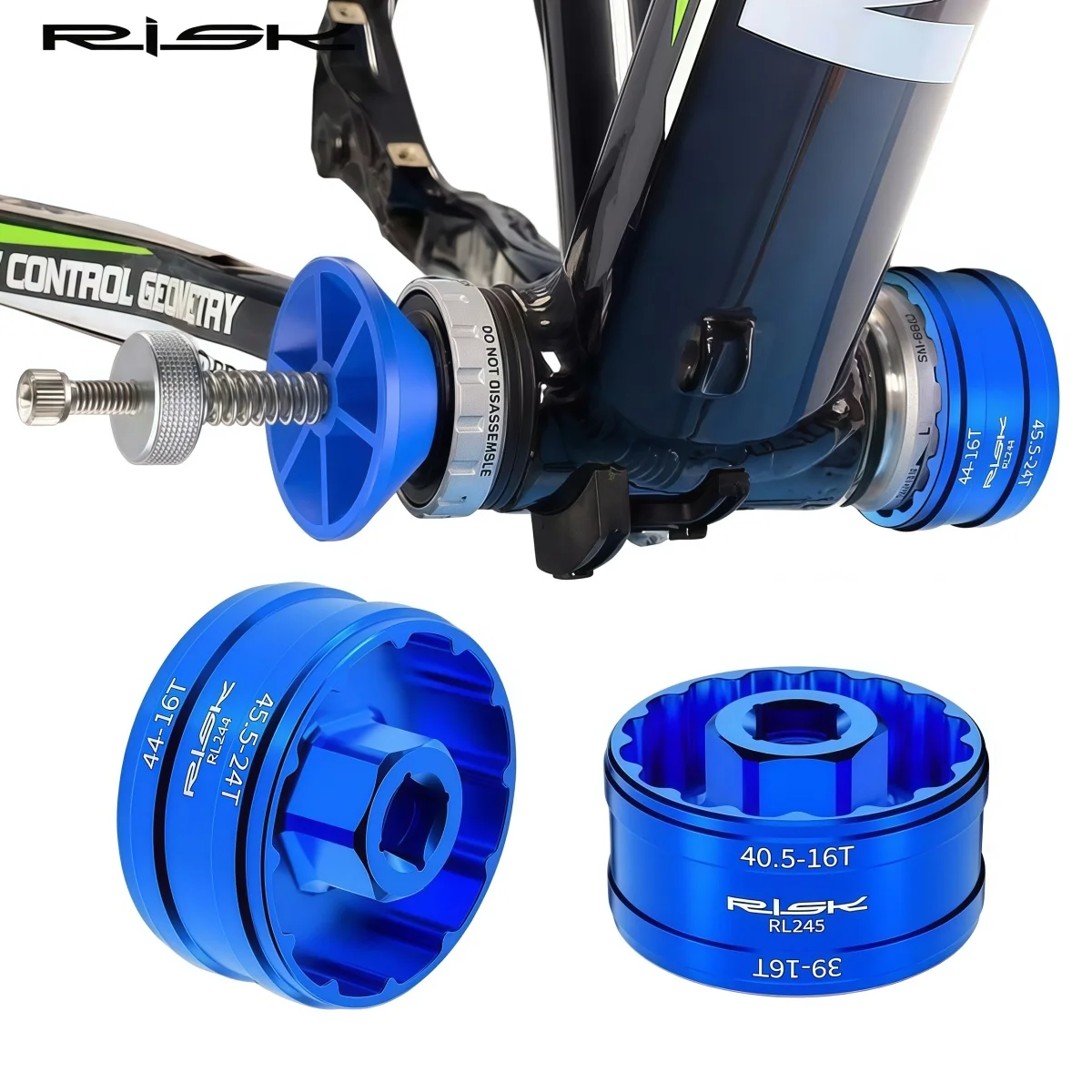 RISK Bike Bottom Bracket Wrench Set For Hollow Integrated Mid BB – For SRAM DUB GXP ＆ SHIMANO BB52 RS500 BBR60 MT800 BBR9100