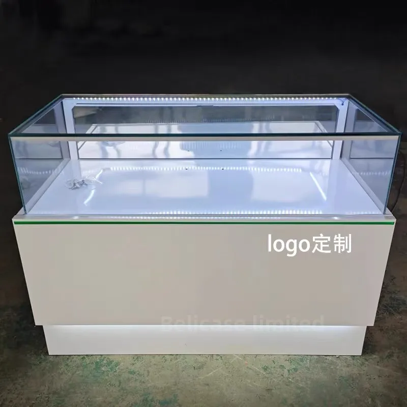 Aangepast. Aangepaste telefoonwinkel Display Meubilair Telefoon Telefoon Display Showcase met led-verlichting Mobiele telefoon Winkelbalie Desi