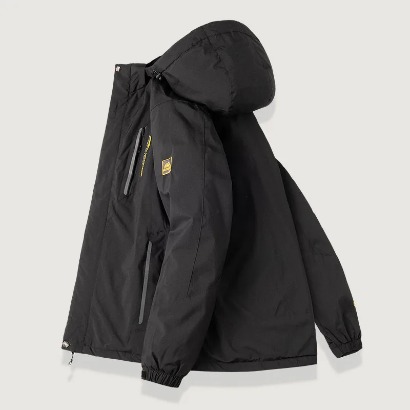 الشتاء سترة الرجال مصدات الرياح زائد سميكة الدافئة يندبروف الفراء معاطف الذكور العسكرية مقنعين Anorak جاكيتات الرجال جواكت شتوية