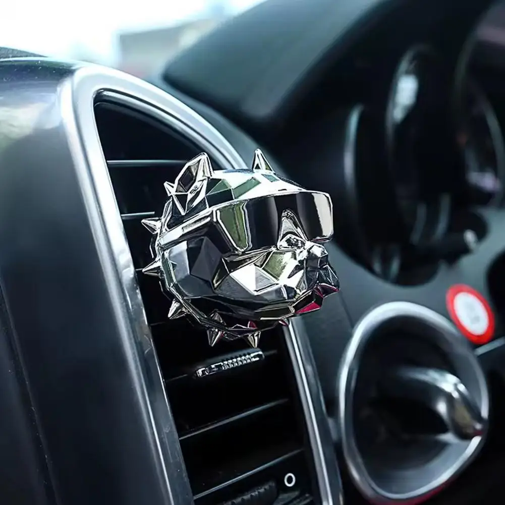 

Bulldog Air Freshener Car Perfume Car Decoration Auto Geur Clip Bulldog Fragrance Scent Parfum Voiture Car Diffuser(NO PERFUME)