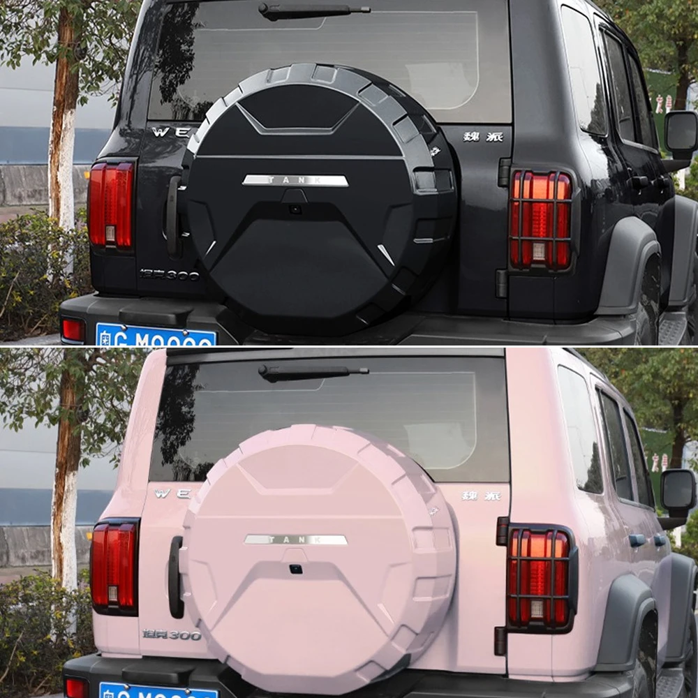 Off-road City Modification Spare Tire Cover 2021 - 2024 For Tank 300 Rear Tailgate Fake Tire Shell Mecha Protective Cover