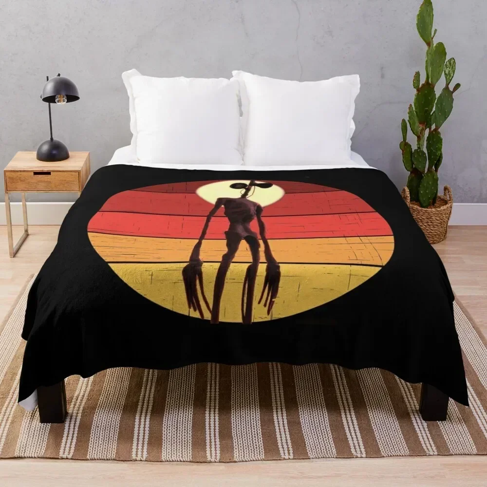 

siren head Throw Blanket Outdoor Soft Blanket for Picnic Beach Camping