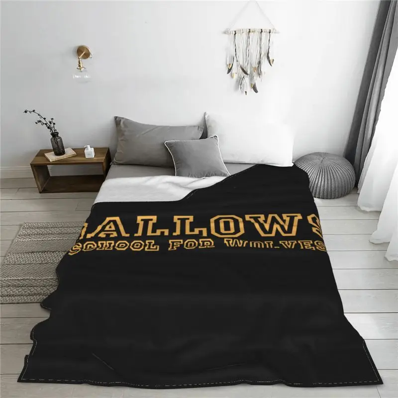 Gallows School For Wolve Britain Orchestra Blanket Soft Sofa Bed High-Grade Faux Fur Mink Camping Blanket