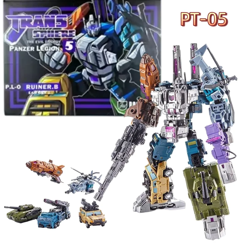 In Stock Transformation Pocket Toys PT-05 Bruticus Combiner Combatron Team Mini Scale Articulated Action Figure Collectible Gift