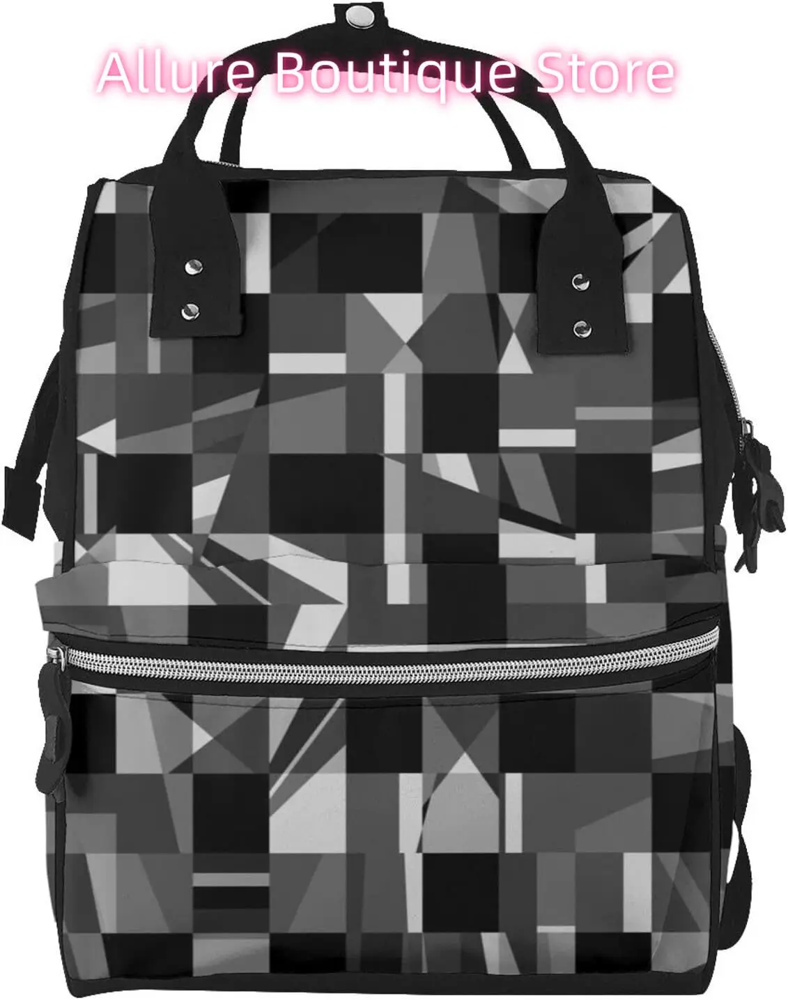 

Art Geometric Diaper Bag Backpack for Women Large Capacity Nappy Bag Multifunction Waterproof Mummy Backpacks for Mom Dad Essent