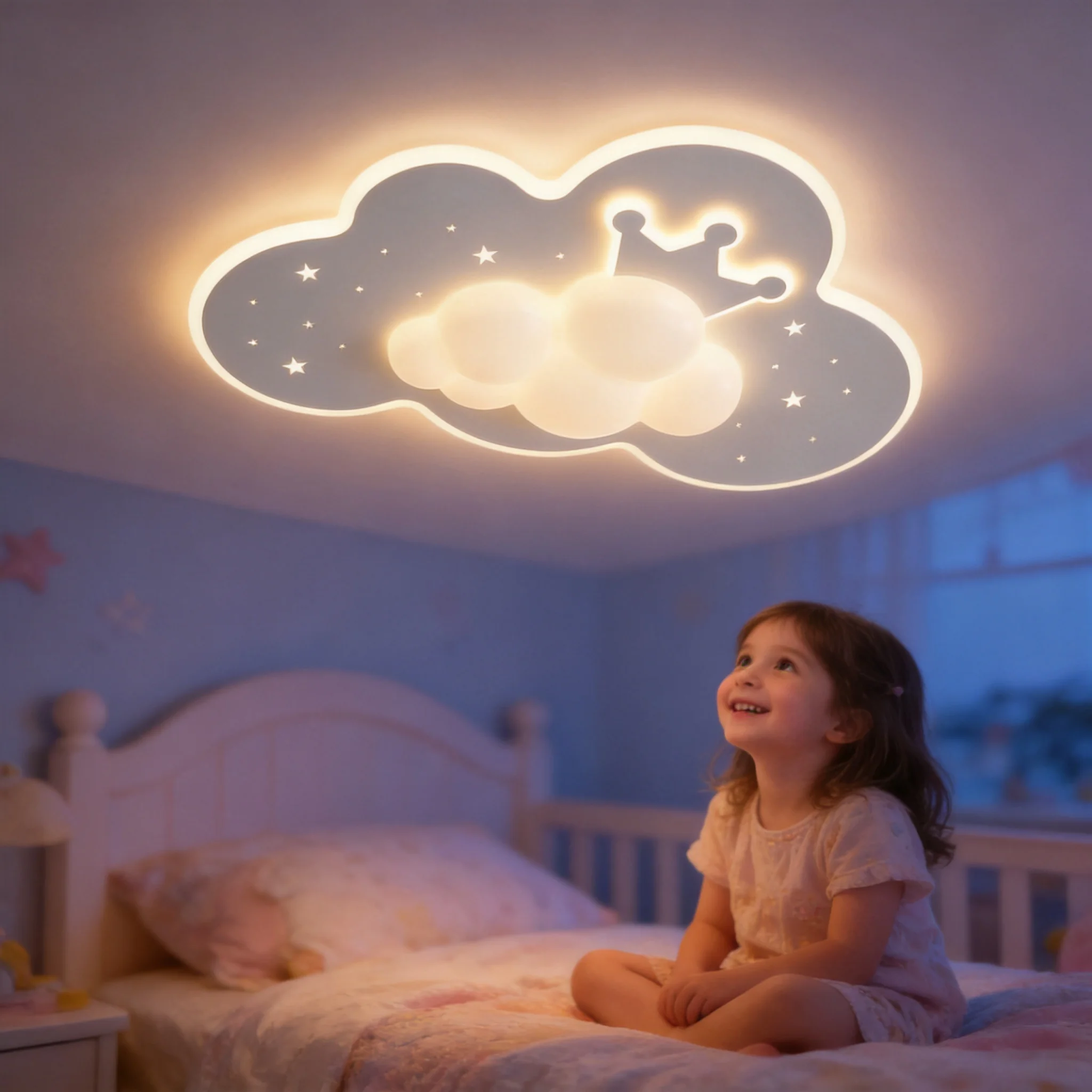 Creative Cloud Bubble LED Ceiling Light Home Decor Bedroom Children's Room Girl  Pendant Lamp Interior Ceiling Chandelier