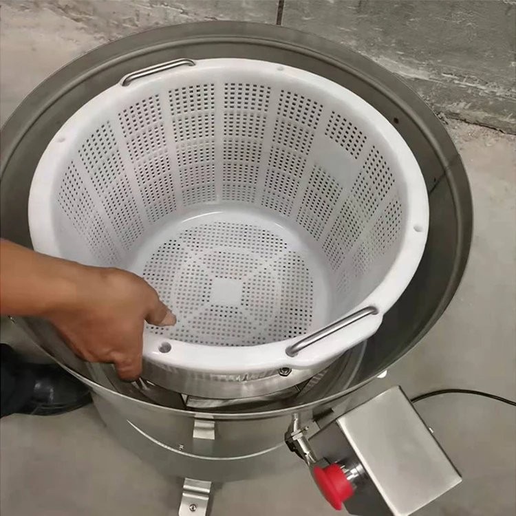 

Industrial Good Quality Vegetable Fruit Cleaning Dehydrator Drain Basket Vegetable Single Barrel Dehydrator Machine