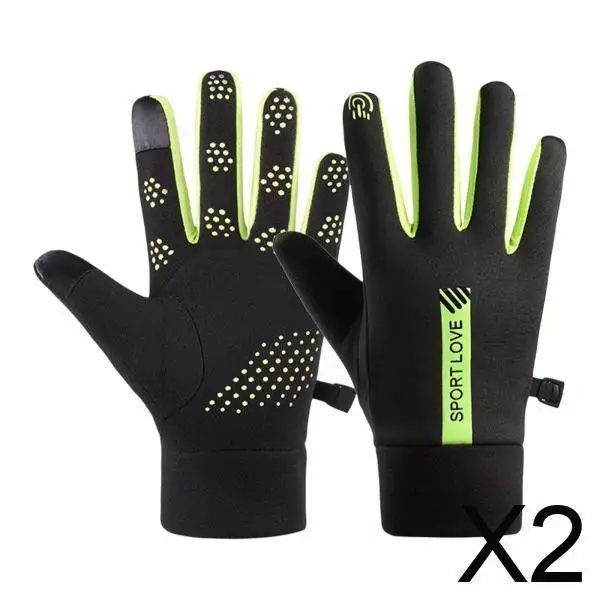 

Thickened Warm Ski Gloves Waterproof Touch Screen Winter Mittens for Biking Running and Snow Sports