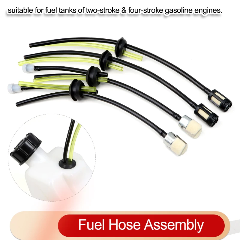 1/5/10pcs Replacement Strimmer Trimmer Fuel Hose with Fuel Petrol Tank Filter Oil Pipe For Chainsaw Parts Engine Garden Tools