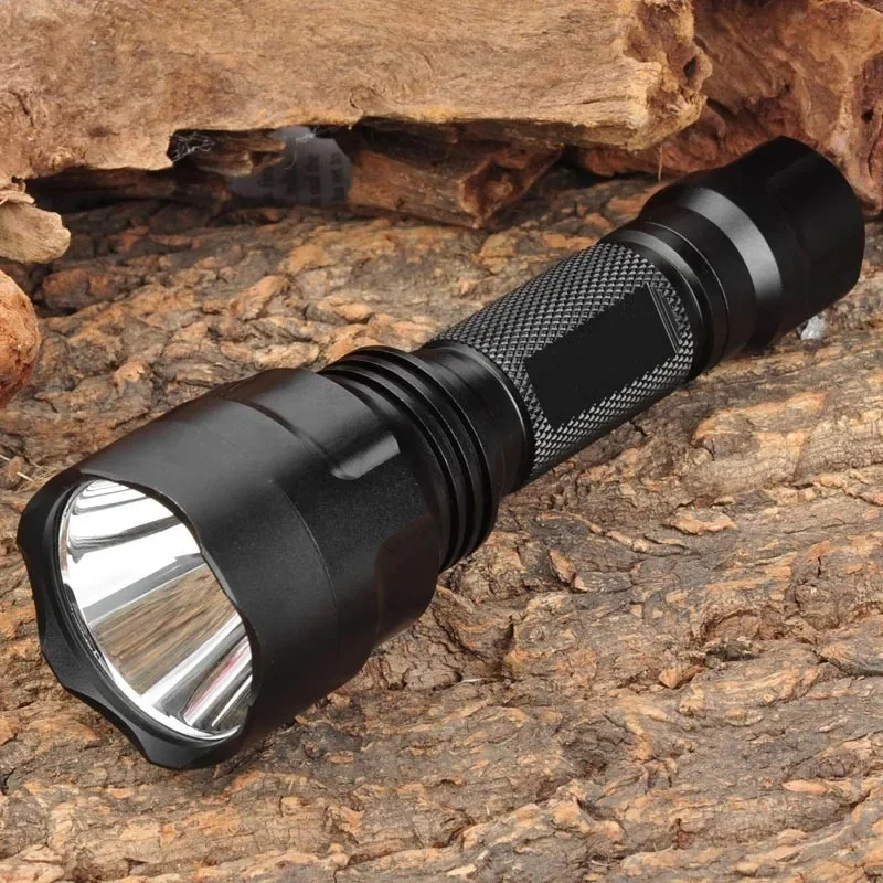 

TrustFire C8 LED Flashlight 1000LM XML-T6 5-Mode Abrasion-Resistance Torch Lligh by 18650 Battery for Self Defense Camping