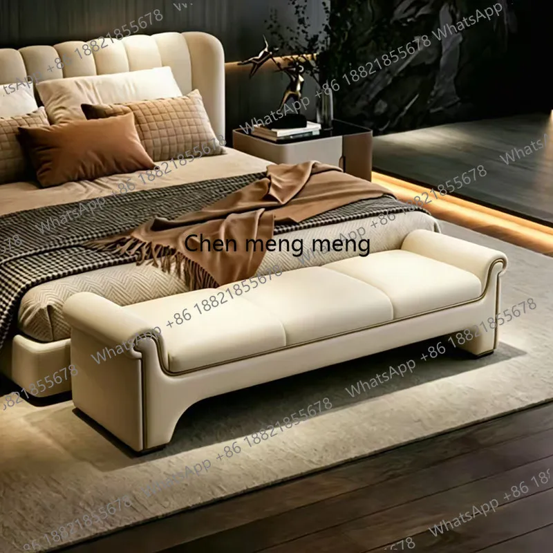 Italian bedside stool, bedroom minimalist bed, bed bed, living room, home cloakroom, sofa stool