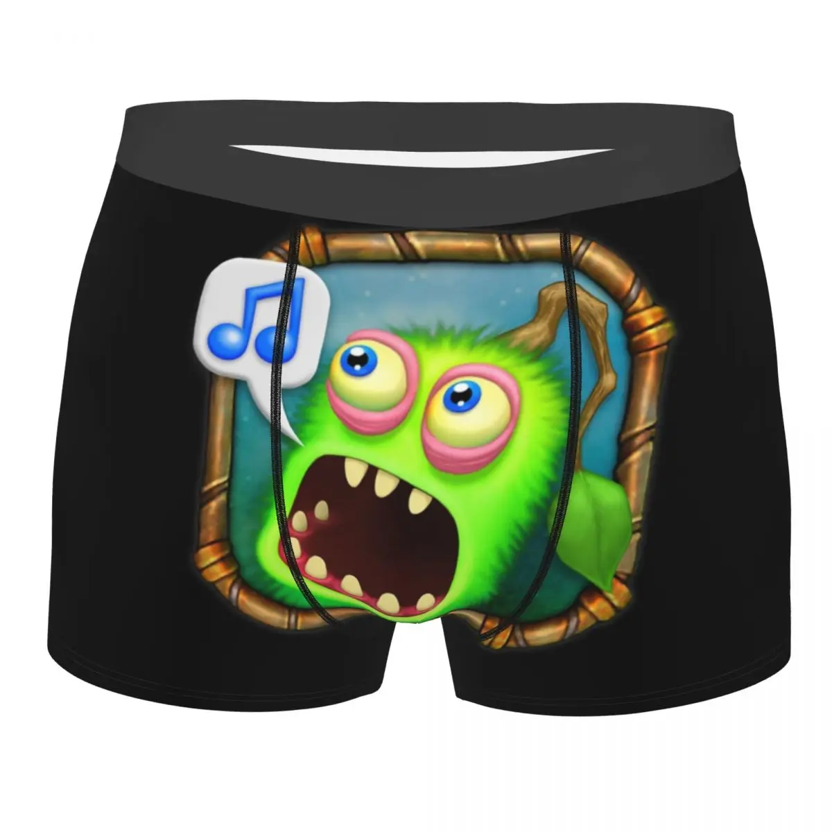 Custom My Singing Monsters Cartoon Boxers Shorts Men's Video Game Briefs Underwear Cool Underpants