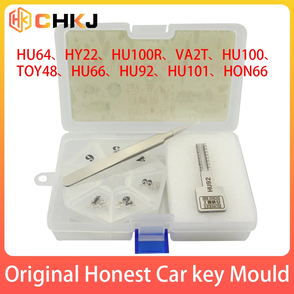 

CHKJ Original Honest Car Key Moulds HU66/HU100/HU100R/HU101/HU64/HU92/HON66/HY22/TOY48/VA2T Car Profile Modeling Locksmith Tools