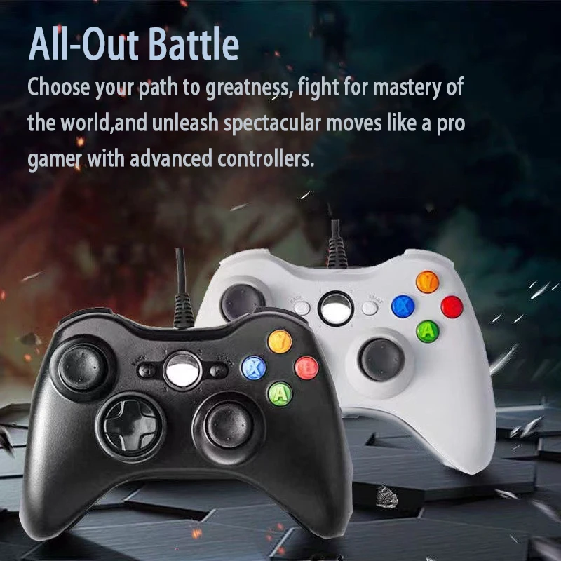 وحدة تحكم ألعاب سلكية الكل في واحد مع محرك اهتزاز - متوافقة مع أجهزة الكمبيوتر الشخصية، PS3، PC360، TV، TV Box، Android، Windows 7 /Win 10 #2