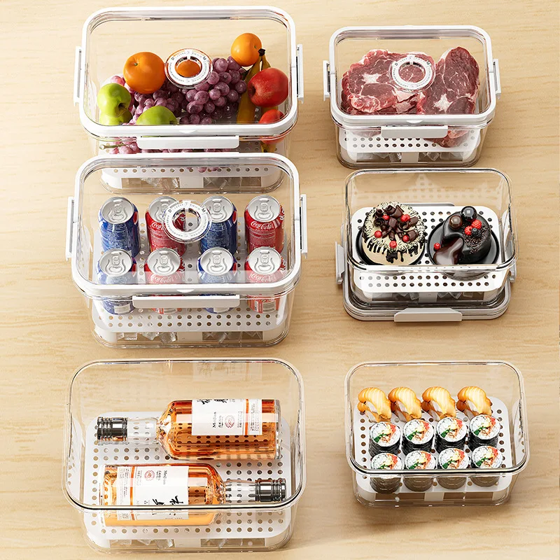 Fruit Bento Box, Outdoor Camping, Spring Outing, Picnic, Mobile Small Refrigerator with Storage, Portable Crisper