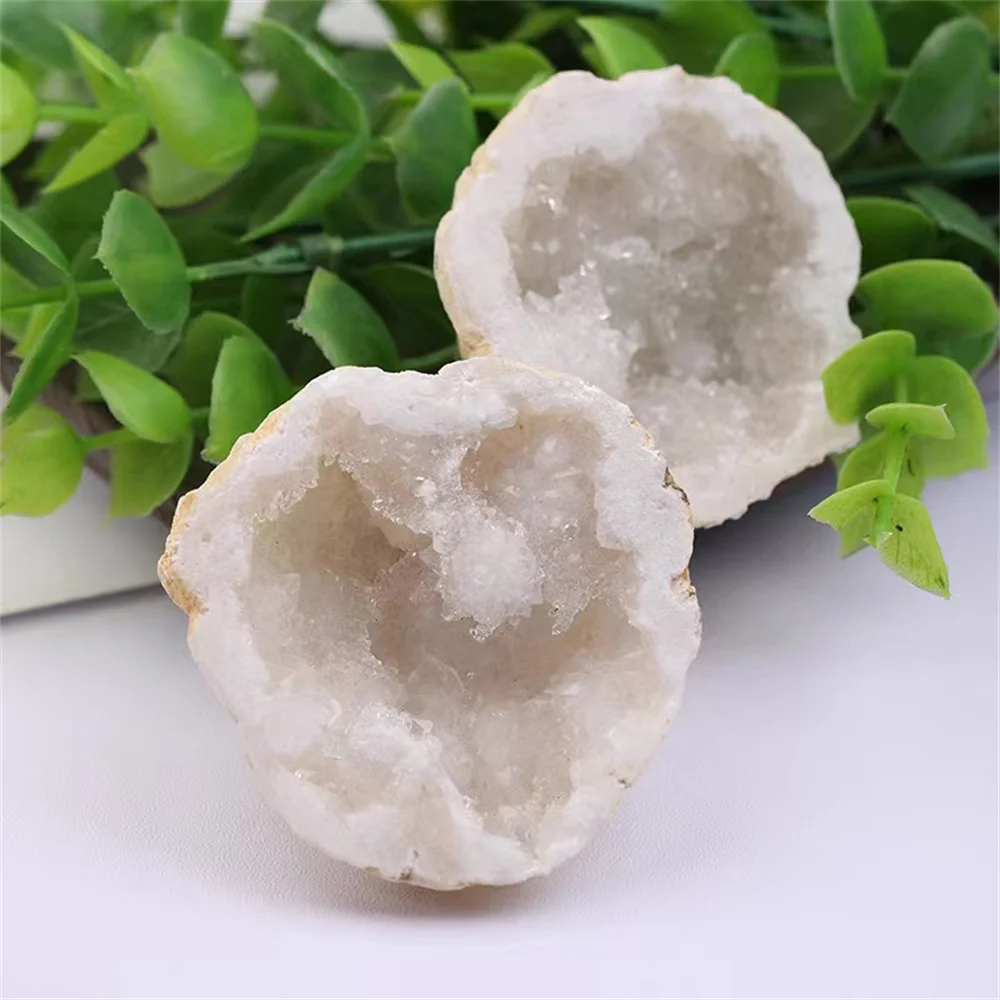 Natural Unopened Agate Geode Raw Crystals Mineral Energy Healing  Crystal Cluster Cave Collection Specimen Home Decoration