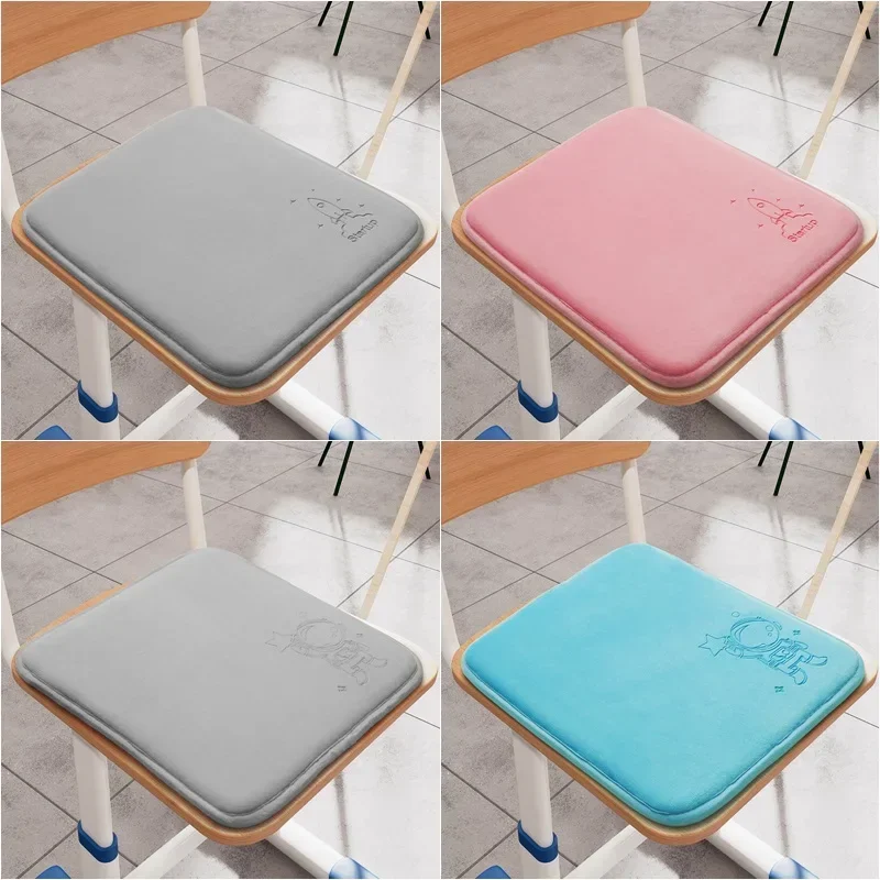 Thickened Memory Cotton Classroom Chair Cushion, Student Seat Dormitory Chair Cushion Buttocks Cushion  쿠션