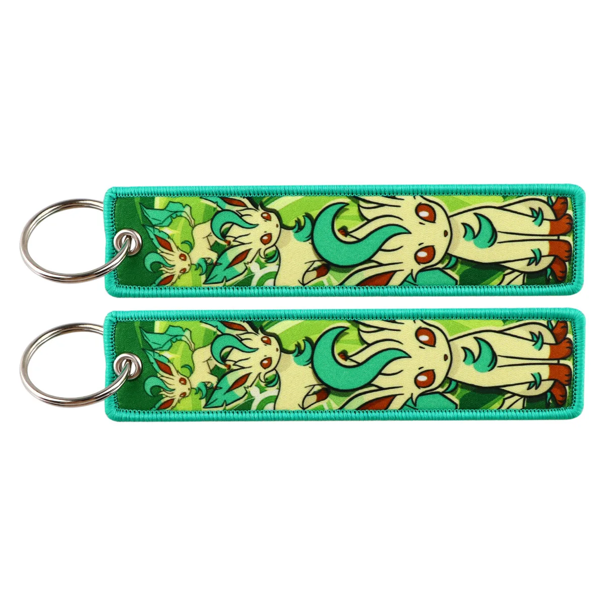 Anime Pokemon Cartoon Stickerei Schlüsselanhänger Zubehör Schlüsselband Niedliche Pikachu Figuren Etikettenhalter Schlüsselring Anhänger Spielzeug Geschenk