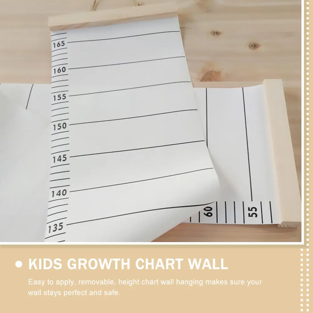 

Kids Growth Height Chart Wall Hanging Easy Apply Removable Height Measurement for Children Room Decor Nursery Playroom Wall