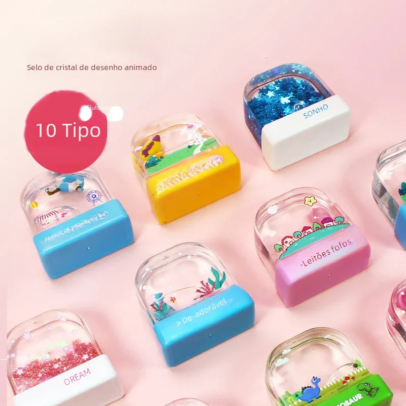 Selo de nome infantil, 5ml, tinta personalizada, carimbo de nome de estudantes, roupas de jardim de infância, adesivo de nome à prova d'água, não será lavado