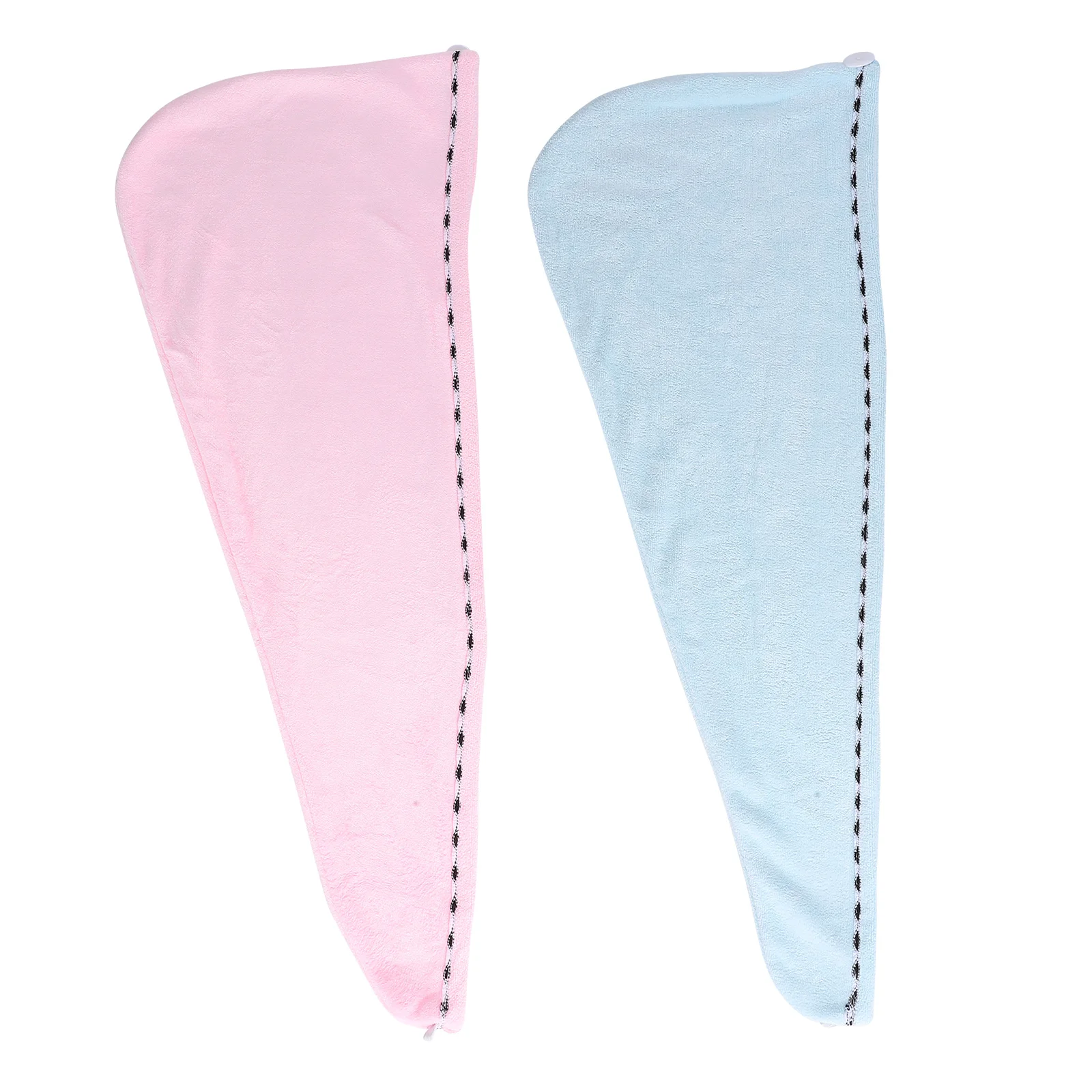 

2Pcs Hair Dry Wraps Thickened Durable Microfiber Quick Drying Cap Perfect for Home Gym Bath Makeup Hair Dry Wraps