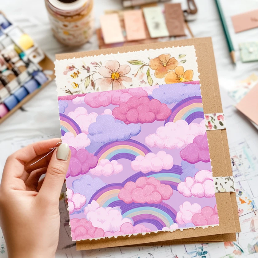 Juego de papel para álbum de recortes de 6 "x 6" (36 hojas): patrones artesanales para álbumes de recortes, origami, planificador y tarjetas DIY.