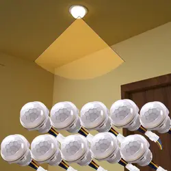 Smart PIR Sensor Detector Switch 110V 220V Human Body Infrared Auto On Off Light For LED Lamp Ceiling Light Panel Lights