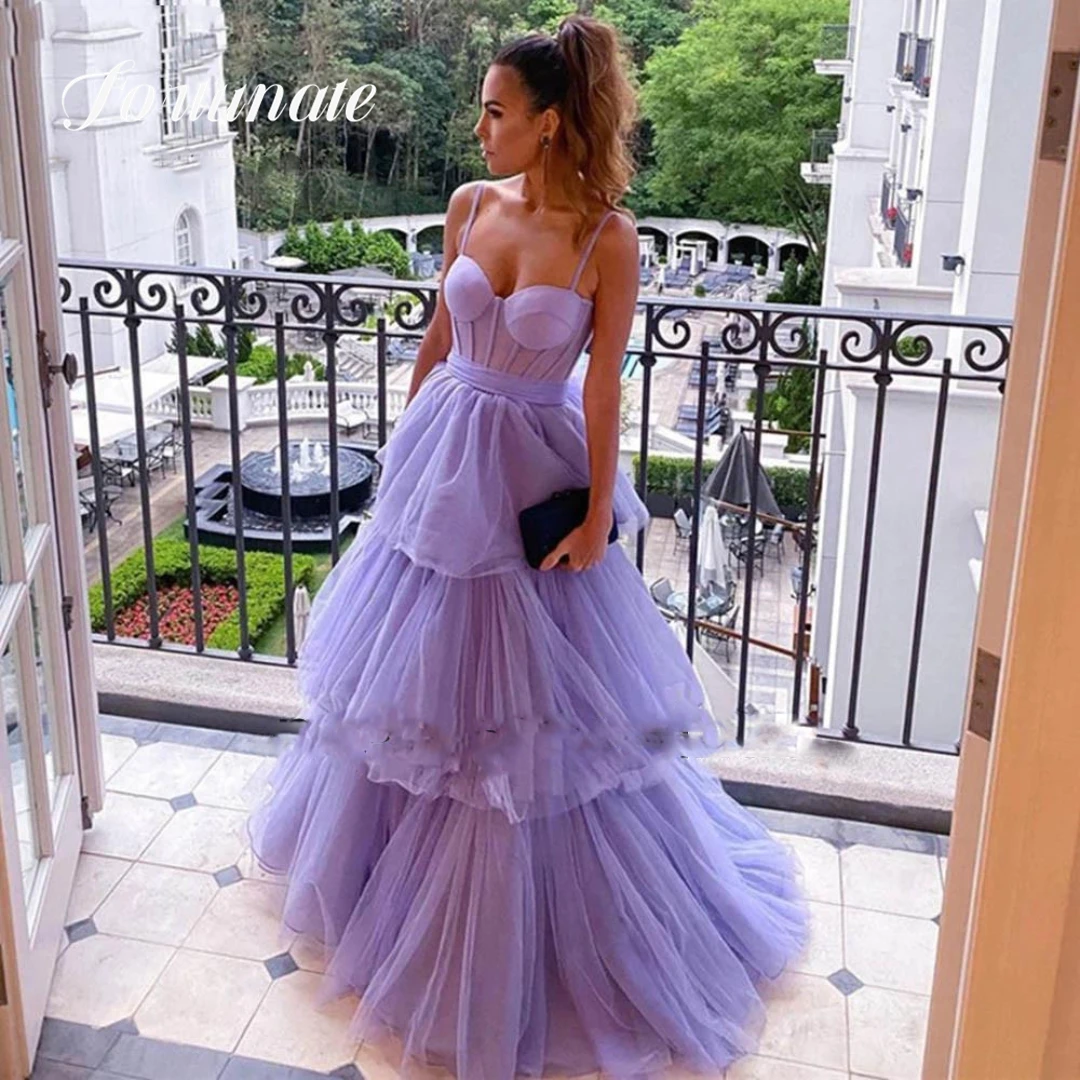 Requintado vestido quinceanera roxo para mulheres, linha A, cintas de espaguete, trem de varredura, coquetel, vestido de noite personalizado, 2024