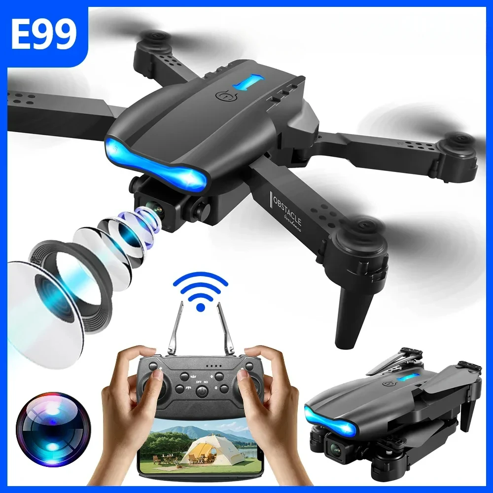 

Новый дрон в один клик E99 БПЛА с вращением на 360 градусов, складной мини-пульт дистанционного управления, Wi-Fi, аэрофотосъемка, квадрокоптер, игрушка, вертолет