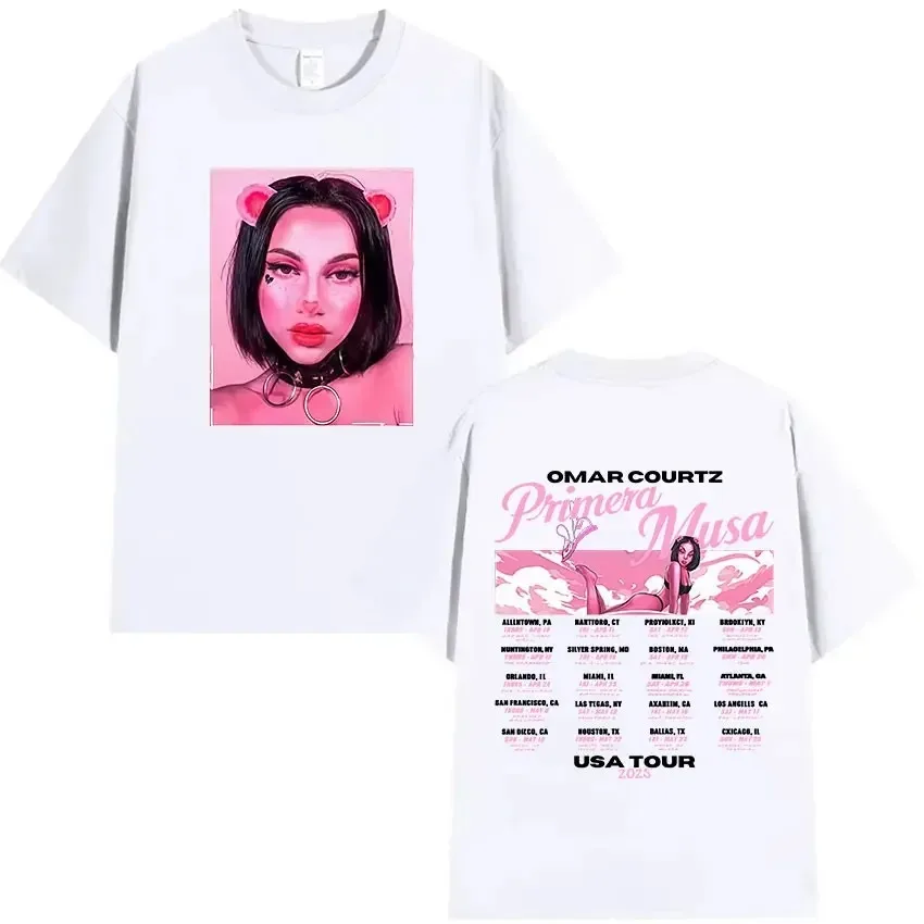 المغني عمر كورتز بريميرا موسى جولة 2026 ألبوم جديد موضة تي شيرت الراقية الفاخرة منتج ساخن للجنسين المتضخم جودة عالية #2