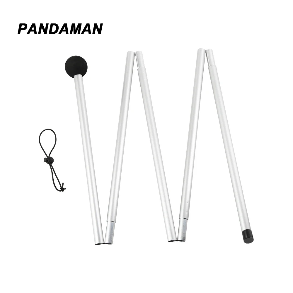 Roof tent pole accessories outdoor aluminum pole multifunctional roof support pole round ball pole