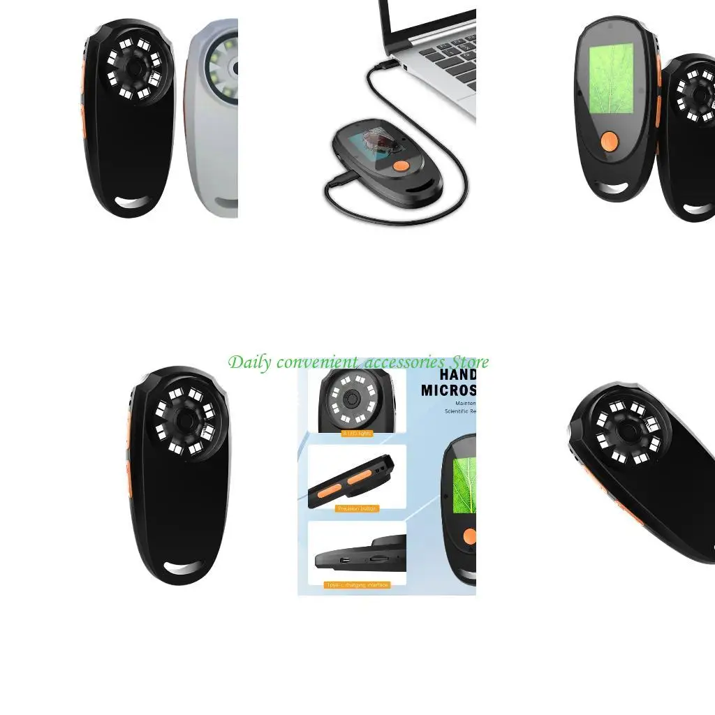 

Эргономичная цифровая лупа 97QB с 8 регулируемыми светодиодами, 2-дюймовая экранная лупа высокого разрешения для расширенной на