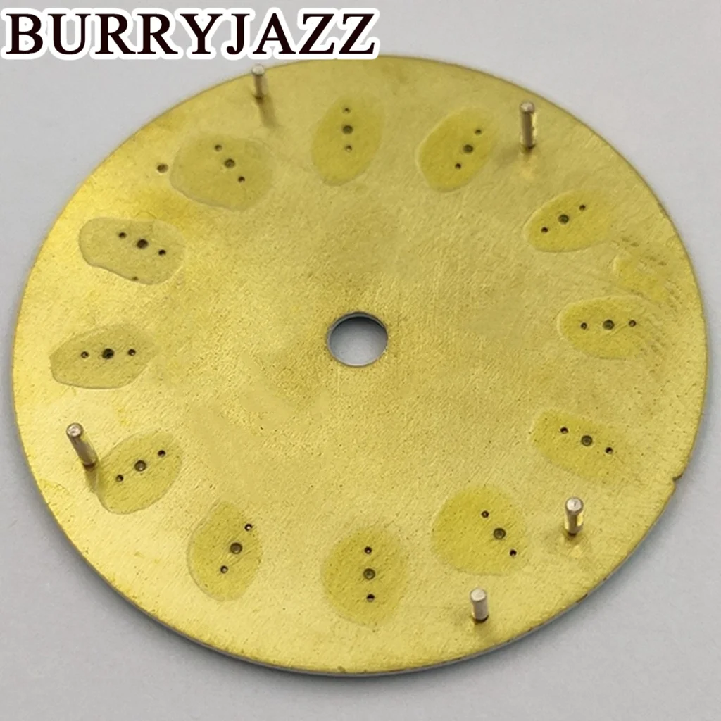 Burryjazz 29มม. ไม่มีโลโก้ NH36 NH35 ETA2824 Miyota8215 PT5000สีฟ้าสีส้ม