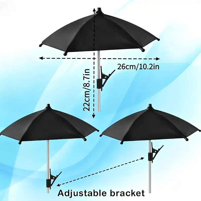 Mini Phone Sun Shade, Outdoor Sun & Rain Visor, Anti-Glare & Anti-Reflection for Photography, Battery-Free